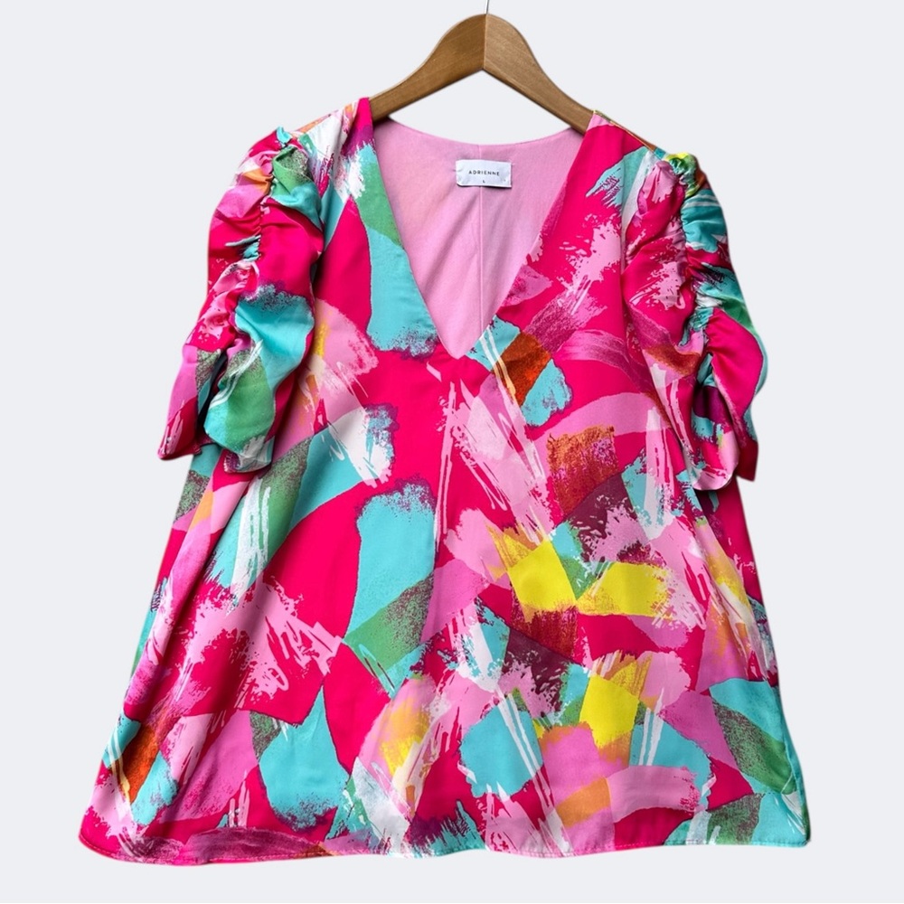 Adrienne top blouse shirt size L